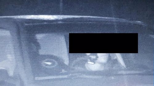 TATT: Politiet har lagt ut ett av bildene som ble knipset av den unge råkjøreren.