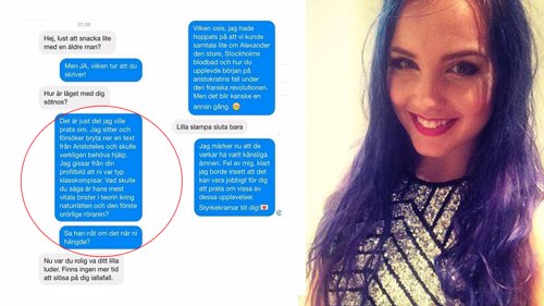 IKKE FØRSTE GANG: Linnéa får ofte «henvendelser» som dette i innboksen på Facebook.