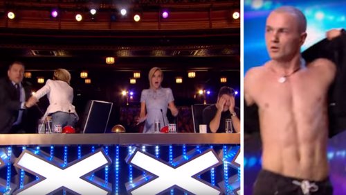 UTROLIG: Dommerne går av hengslene når Alexandr fremfører sin audition.