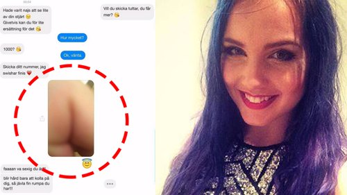 SMART: Linnéa Claeson (24) er lei av slibrige henvendelser fra menn på nettet. Hun har derfor funnet flere smarte triks for å svare dem.