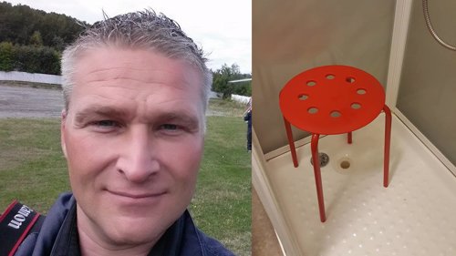 GOD HISTORIE: Claus Jørstad har fått mange til å trekke på smilebåndet med sin beretning fra dusjen.