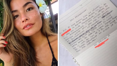 LITE KLÆR: Joy Frederikke Lundgreen fikk et noe uvanlig brev fra naboene.