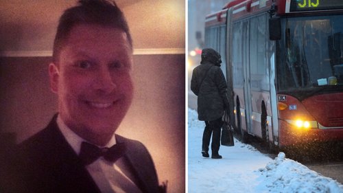 ROSER: Henrik Bergeld er glad for at bussjåføren reagerte som han gjorde.