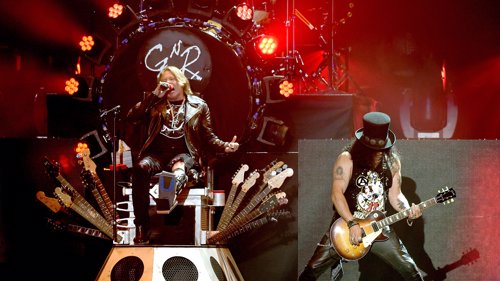 Axl Rose og Slash fra Guns N' Roses Her fra fjorårets Coachella Festival. Den gangen husket de hvor de var