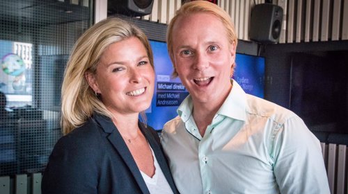 KJÆRLIGHET: På direktesendt radio fortalte Vendela Kirsebom at hun elsker Petter Pilgaard.
