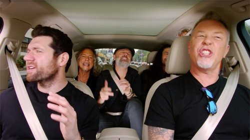 James Hetfield og Metallica tolker blant annet Rihanna i en helt ny utgave av Carpool Karaoke.