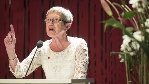 Oslo 20180530.
MER KUNNSKAP: Krisesentersekretariatets leder, Tove Smaadahl på 40-årsjubileet til Oslo Krisesenter.
Foto: Vidar Ruud / NTB scanpix