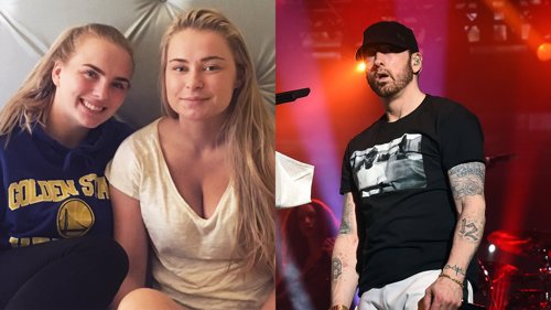SVINDLET: Amalie og Tilie ble svindlet da de skulle kjøpe billetter til den populære Eminem-konserten.