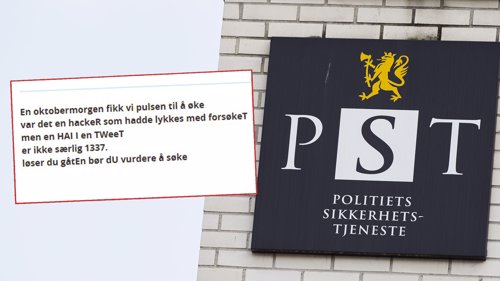 GÅTE: PSTs uvanlige oppgave fikk mye medieomtale da den ble kjent.