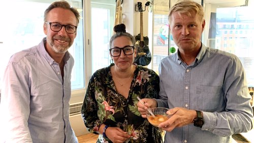 Thomas Giertsen lagde en deilig rekesuppe til Sarah og Bjørn.