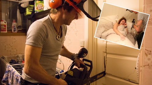Vekket med motorsag