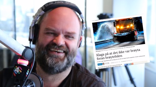Lokale nyheter: Var ikke brøyta foran brøytebilen!