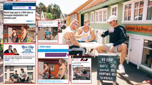 VIRALT: En rekke internasjonale medier omtaler nå de norske komikerne Henrik Thodesen og Odd-Magnus Williamsons video fra Lilleputthammer. 