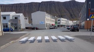 Dette islandske fotgjengerfeltet vekker oppsikt