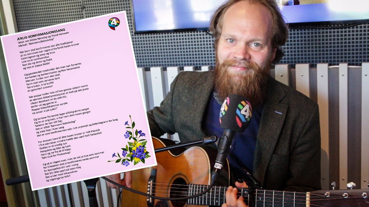 Hør Jon Niklas Rønnings ærlige konfirmasjonssang