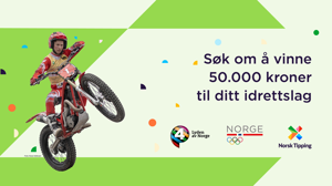 Søk om å vinne 50.000 kroner til ditt idrettslag